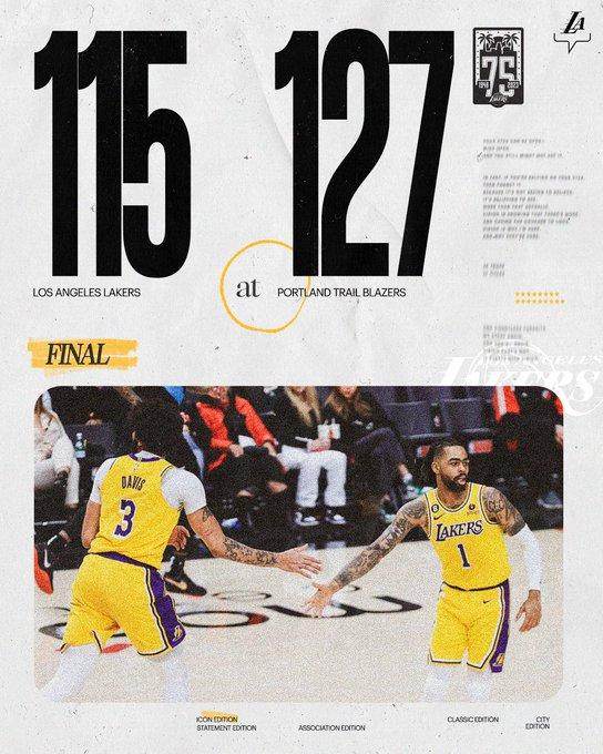 葡京娱乐场-开拓者狂轰23记三分！季后赛卡位战，湖人又输了